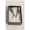 Image 1 : PAIR OF PLATINUM EARRINGS