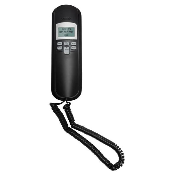 NEW VTECH CD1113 CORDED TRIMSTYLE PHONE BLACK