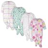 Image 1 : NEW ONESIES BRAND 4 PACK LONG SLEEVE 0-3 MONTHS