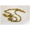 Image 1 : 32" GOLD PLATED HEAVY LINK CHAIN