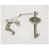 Image 1 : 4.8G 925 STAMPED CHAIN WITH KEY PENDANT 14"