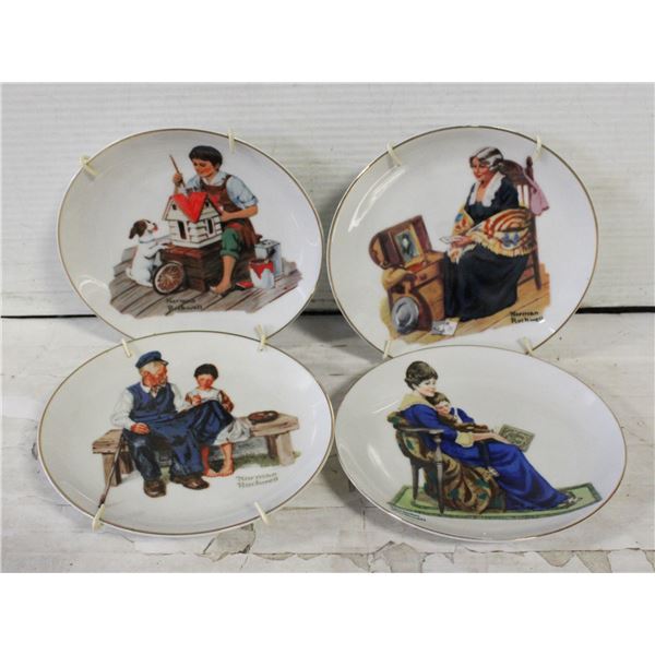 LOT 4PCS NORMAN ROCKWELL COLLECTABLES