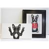 Image 1 : 2 FRENCHIE PICTURES 12"X24" & 19"X23"