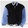 Image 1 : NEW DRAGON COLLECTION BLACK/BLUE LEATHER JACKET M