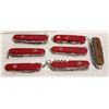 Image 1 : BAG WITH 7 SWISS ARMY KNIVES