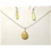 Image 1 : 17)  NATURAL YELLOW QUARTZ TEARDROP PENDANT