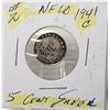 Image 1 : 9)  FROM 1941C NEWFOUNDLAND 92.5% SILVER