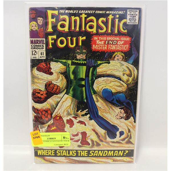 MARVEL COMICS FANTASTIC FOUR #61 1967