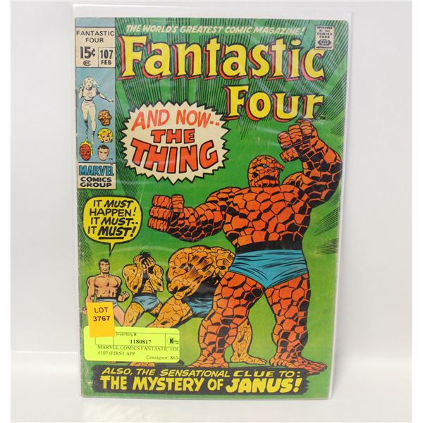 MARVEL COMICS FANTASTIC FOUR #107 (FIRST APP