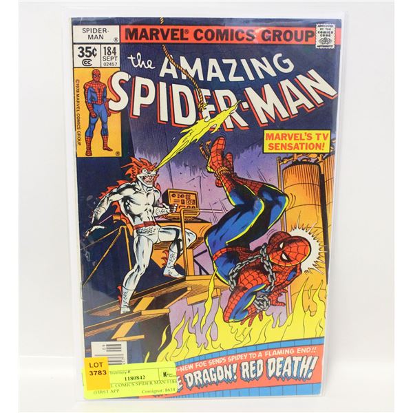 MARVEL COMICS SPIDER MAN #184 (FIRST APP