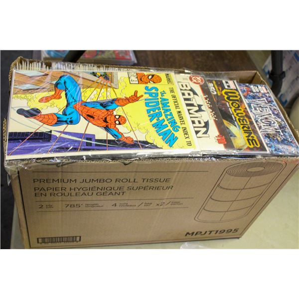 150+ COMIC BOOKS BOX, SPIDERMAN, BATMAN, WOLVERINE