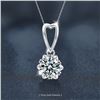 Image 1 : 1 CT GRA CERTIFIED ROUND BRILLIANT 925S NECKLACE