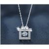 Image 1 : GRA CERTIFIED SQUARE BOW DESIGN ROUND BRILLIANT