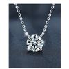Image 5 : 3 CT GRA CERTIFIED ROUND BRILLIANT 925S NECKLACE