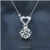 Image 1 : 1 CT GRA CERTIFIED ROUND BRILLIANT 925S NECKLACE