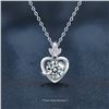 Image 1 : 1 CT GRA CERTIFIED ROUND BRILLIANT 925S NECKLACE