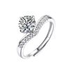 Image 5 : 1 CT GRA CERTIFIED ROUND BRILLLIANT MOISSANITE 925S