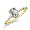 Image 1 : 2 CT GRA CERTIFIED OVAL BRILLLIANT MOISSANITE 925S
