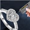 Image 4 : 1 CT GRA CERTIFIED ROUND BRILLLIANT MOISSANITE 925S