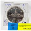 Image 1 : 1959 CANADA $1. QUEEN ELIZABETH 2,