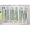 Image 2 : 1973 5 X BANK OF CANADA $1. SEQUENTIAL,