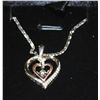 Image 1 : 925 SILVER "MOM" DOUBLE HEART NECKLACE