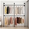Image 1 : NEW INDUSTTRIAL PIPE CLOTHING RACK DISPLAY