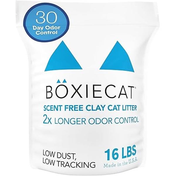 40LBS BOXIECAT PREMIUM CLUMPING CLAY LITTER *TAPED