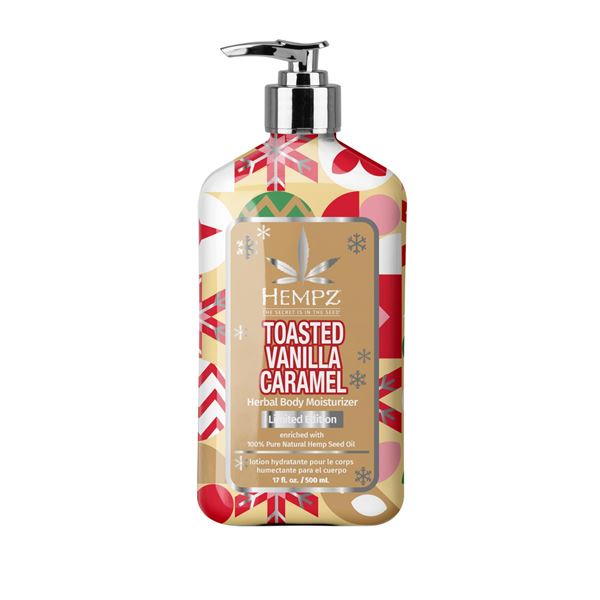 NEW 500ML HEMPZ TOASTED VANILLA CARAMEL BODY MOIST