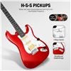 Image 1 : NEW DONNER ELECTRIC GUITAR RED 39 INCH