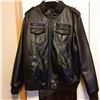 Image 1 : NEW LEVI STRAUSS & CO XL BLACK LEATHER JACKET