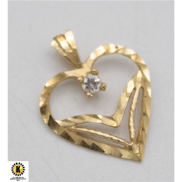 HEART PENDANT (STAMP EITHER READS ARAS10K  *OR*