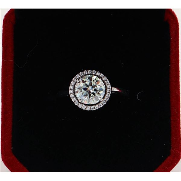 #2203-HAND SET 2.00 CT GRA CERTIFIED ROUND