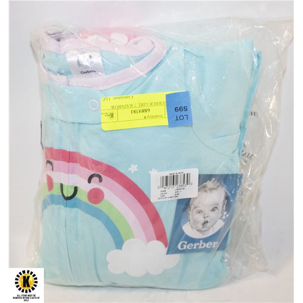 NEW GERBER GIRL 2 RAINBOW