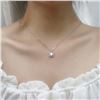 Image 3 : 1 CT GRA CERTIFIED ROUND BRILLIANT 925S NECKLACE