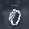 Image 1 : 2 CT GRA CERTIFIED ROUND BRILLLIANT MOISSANITE 925S
