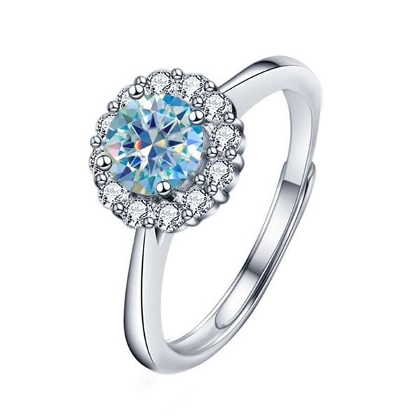 1 CT GRA CERTIFIED ROUND BRILLLIANT MOISSANITE 925S