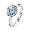 Image 1 : 1 CT GRA CERTIFIED ROUND BRILLLIANT MOISSANITE 925S