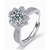 Image 5 : 1 CT GRA CERTIFIED ROUND BRILLLIANT MOISSANITE 925S