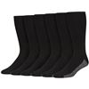 Image 1 : NEW 6 PAIRS HANES SPORTS CUT BLACK SOCKS