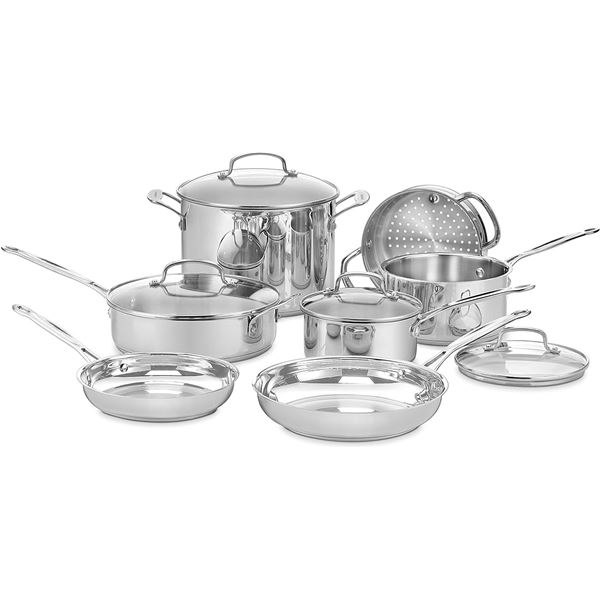 NEW WITH BOX 11 PIECE CUISINART CHEFS COOKWARE