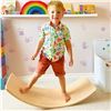Image 1 : NEW WOODEN WOBBLE BALANCE FOR KIDS