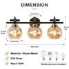 Image 2 : NEW WITH BOX MSTYKNOW BATHROOM VANITY 3 BULB LIGHT
