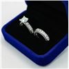 Image 2 : #2247-HAND SET 2.00 CT PRINCESS CUT