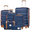 Image 1 : NEW LONG VACATION LUGGAGE SET - 4PCS LUGGAGE WITH
