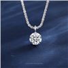 Image 1 : 2 CT GRA CERTIFIED ROUND BRILLIANT 925S NECKLACE