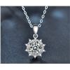 Image 1 : 2 CT GRA CERTIFIED ROUND BRILLIANT 925S NECKLACE
