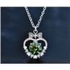 Image 1 : 1 CT GRA CERTIFIED ROUND BRILLIANT 925S NECKLACE
