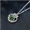 Image 2 : 1 CT GRA CERTIFIED ROUND BRILLIANT 925S NECKLACE
