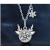 Image 1 : 1 CT GRA CERTIFIED ROUND BRILLIANT 925S NECKLACE
